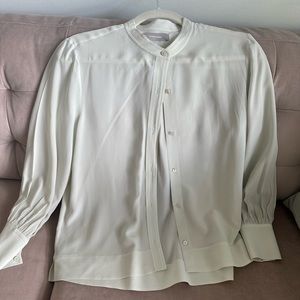 Everlane Silk Mint Button Down Blouse. Size 6.